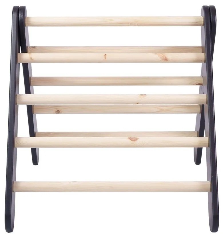 Черен пиклер триъгълник от масивен бор 46x87x60 cm Montessori – Meowbaby
