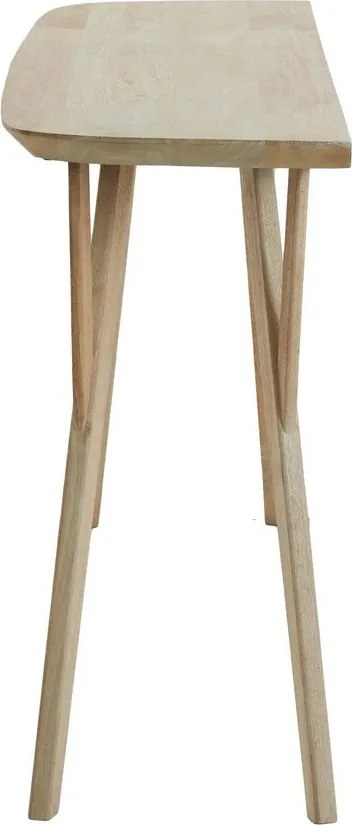 Конзолна маса от масивно манго в естествен цвят 44x160 cm Quenza – Light & Living