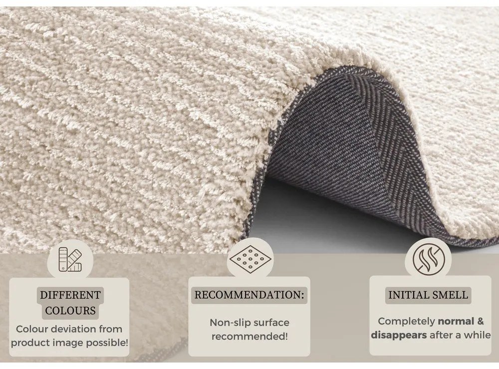 Бежов килим , 120 x 170 cm Supersoft - Mint Rugs