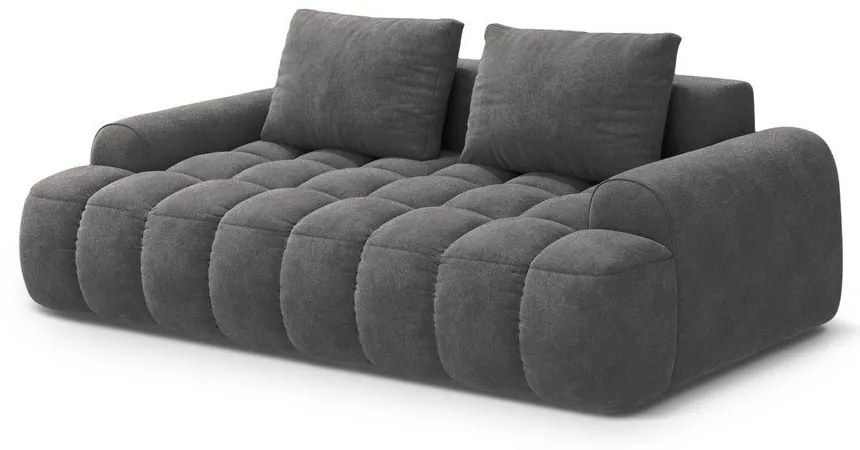 Сив кадифен диван 200 cm Linz – Cosmopolitan Design