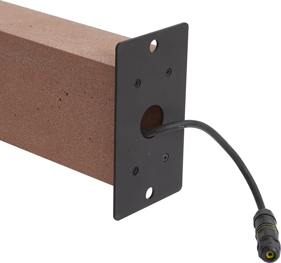 Модерна външна стълбова лампа теракота 65 см IP44 - Pompei