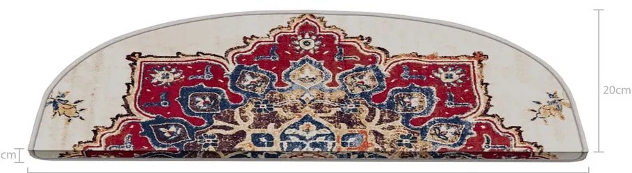 Стълбищни стъпала в комплект от 16 части 20x65 cm Floral Path - Vitaus