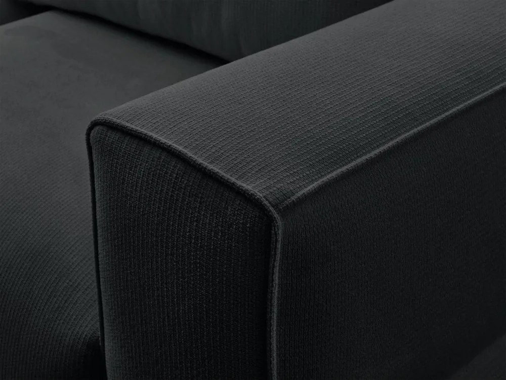 Черен сгъваем/с място за съхранение диван 265 cm Ezechiel – Bobochic Paris