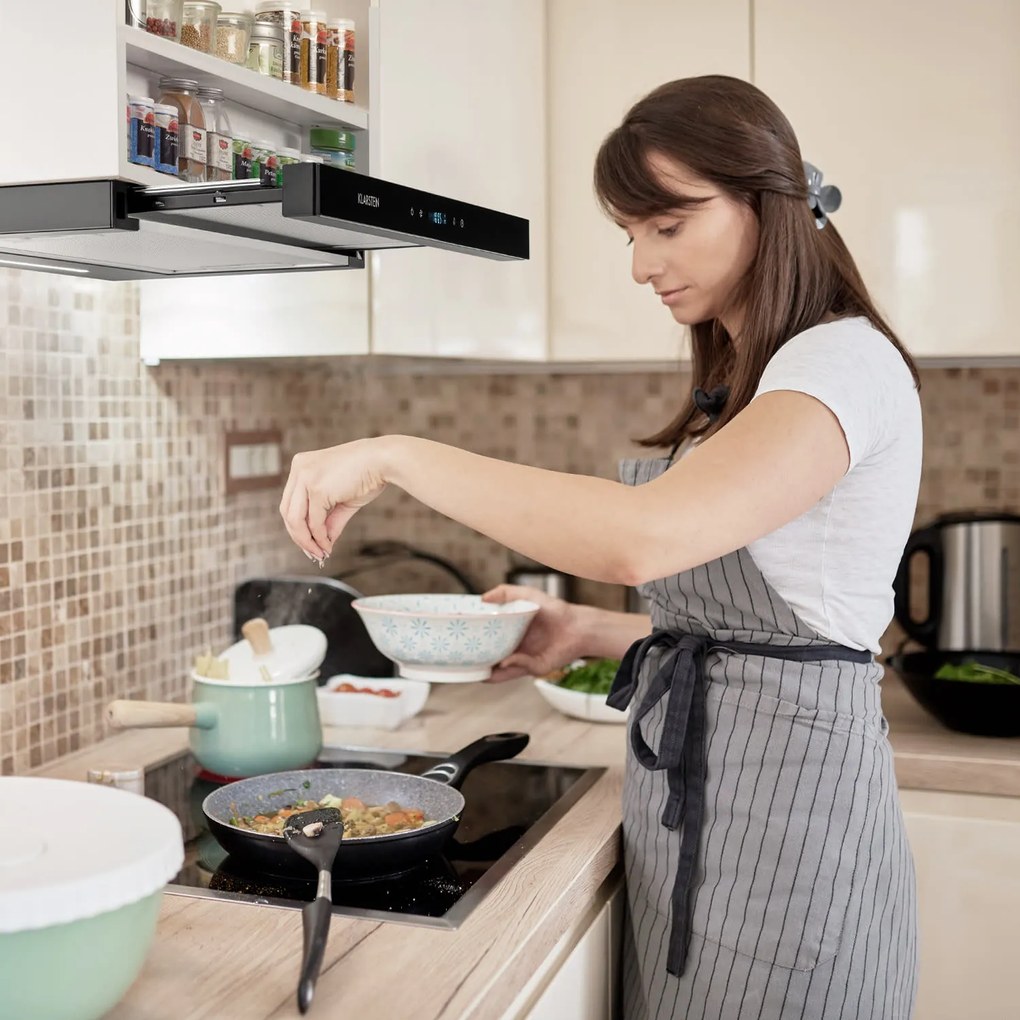 Klarstein Mariana Neo 60, плосък абсорбатор, 640 m³/h, външна тяга, LED