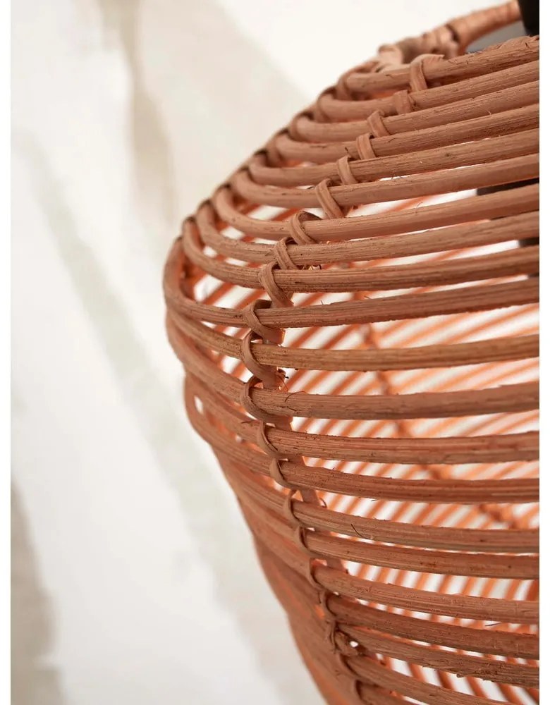 Подова лампа с абажур от ратан в естествен цвят (височина 150 см) Tanami - Good&amp;Mojo