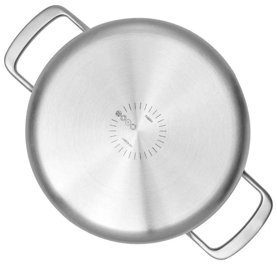 Тенджера от неръждаема стомана с капак подходяща за индукционен котлон 4 l Lucca 3.0 – FABINI
