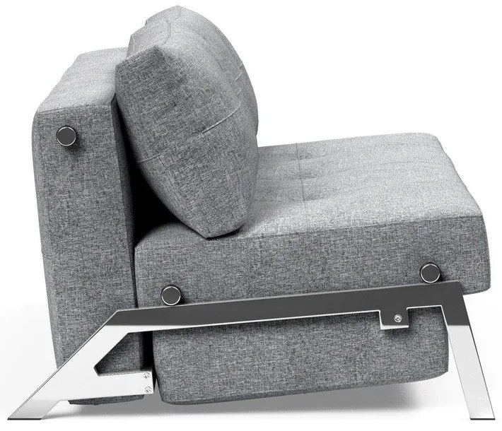 Сив разтегателен диван Chrome Twist Granite, 100 x 167 cm Cubed - Innovation