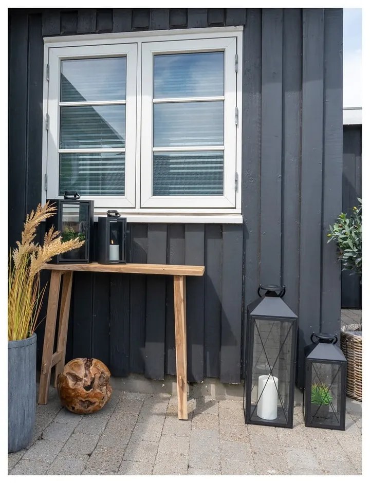 Конзолна маса от тиково дърво в естествен цвят 30x90 cm Girona - House Nordic