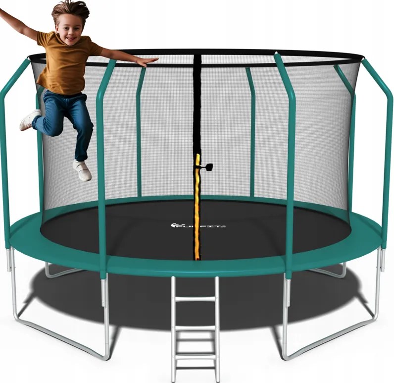 Градински батут Premium за деца със закрита мрежа 13FT - Ø 404 cm