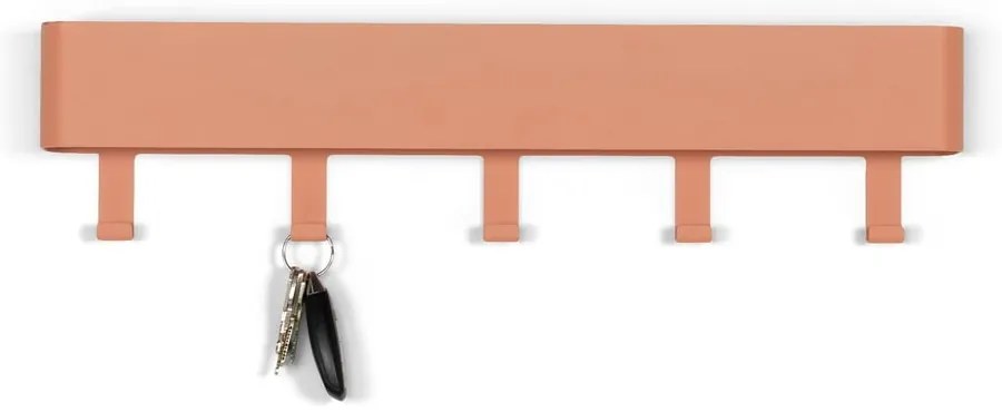 Метална стенна закачалка в цвят сьомга с рафт Dax Play - Spinder Design