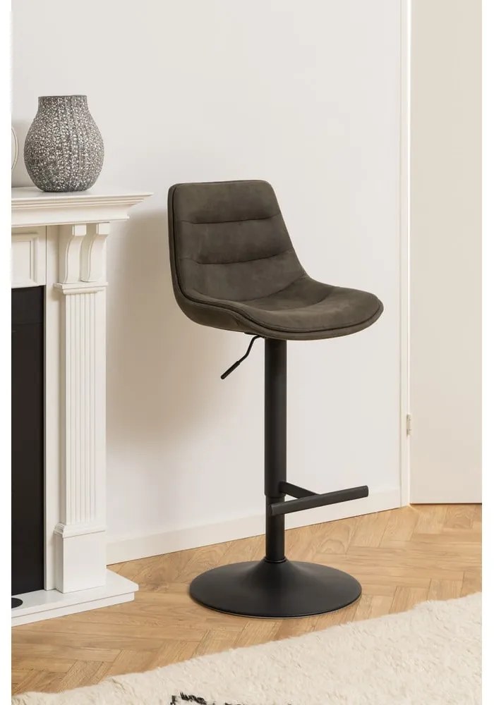 Тъмнозелен бар стол с регулируема височина (височина на седалката 86 cm) Adisa – Actona