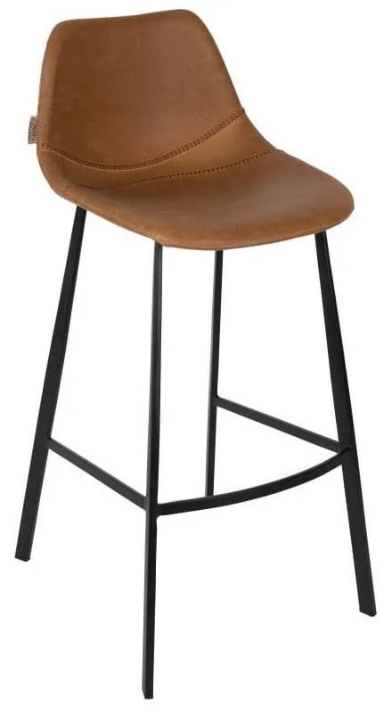 Комплект от 2 кафяви бар столове, височина 106 cm Franky - Dutchbone