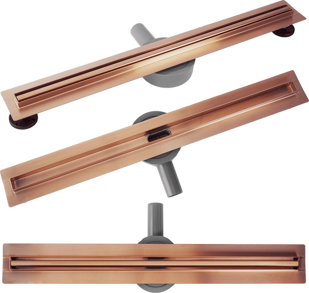 Линеен отводнител REA Neox Slim pro Brushed Copper 60