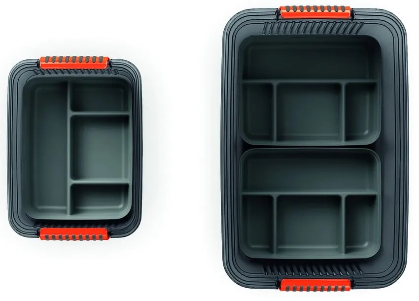 Сив пластмасов разделител за кутия за съхранение 31,5x24x7,5 cm K Latch Box – KIS