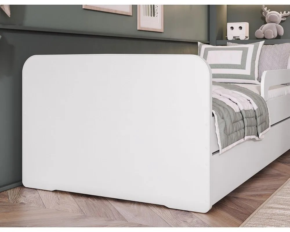 Бяло детско легло с включен матрак и подматрачна рамка 80x160 cm Duuli – ELTAP