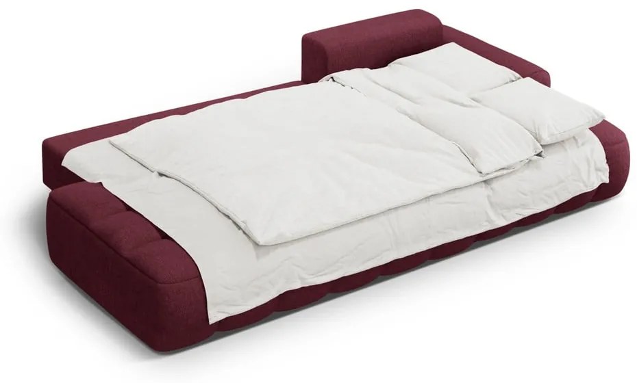 Бордо сгъваем/с място за съхранение ъглов диван (десен ъгъл) Linz – Cosmopolitan Design