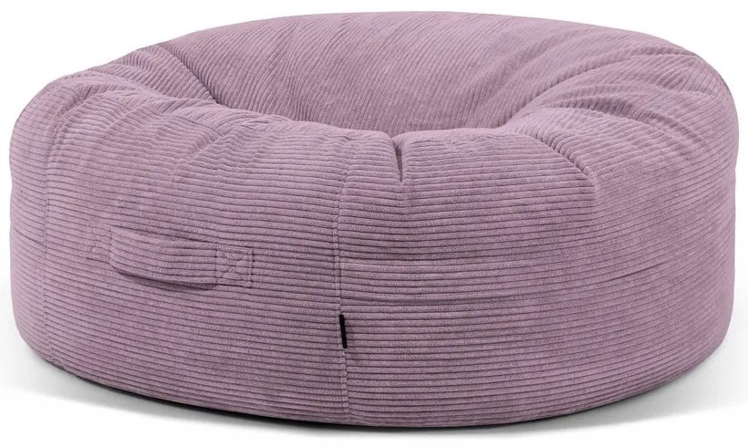 Лилав пуф от рипсено кадифе Roll 135 – SLOWDOWN