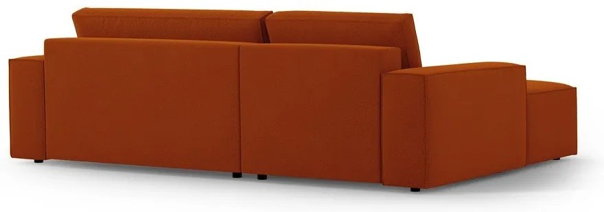 Сгъваем ъглов диван в тухлен цвят (ляв ъгъл) Jodie – Micadoni Home