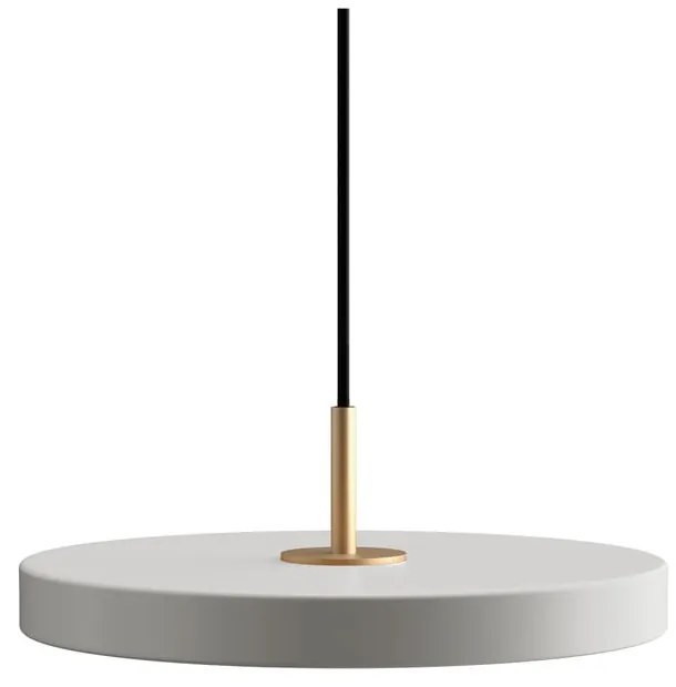 Светлосиво метално LED затъмняващо се висящо осветително тяло с метален абажур ø 31 cm Asteria Plus – UMAGE