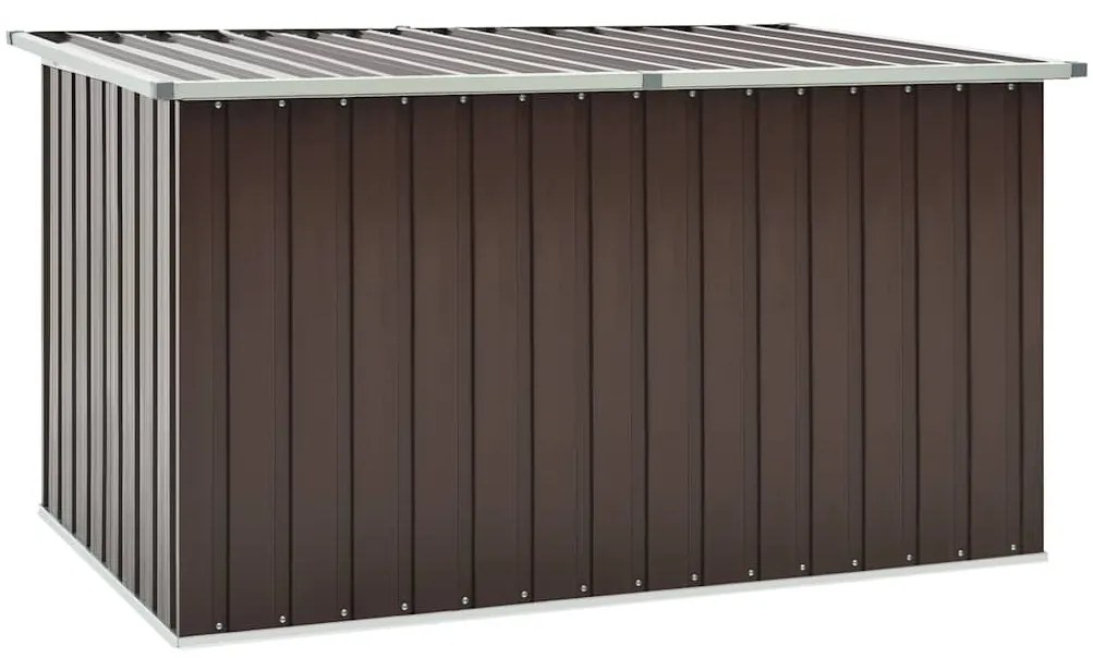 46272 vidaXL Градински сандък за съхранение, кафяв, 171x99x93 см