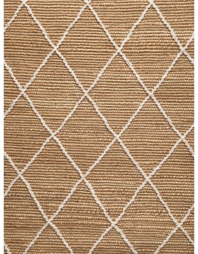 Ръчно изработена ютена пътека в естествен цвят 80x200 cm Kunu – Hanse Home