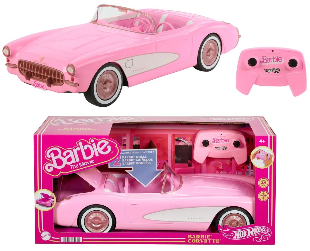 Кола Barbie The Movie Hot Wheels RC Corvette