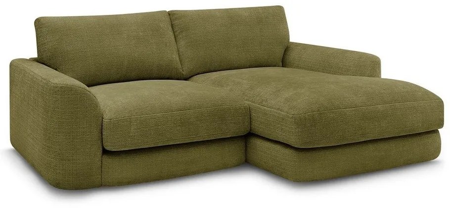 Шенилов ъглов диван в цвят каки (десен ъгъл) Leonore – Bobochic Paris