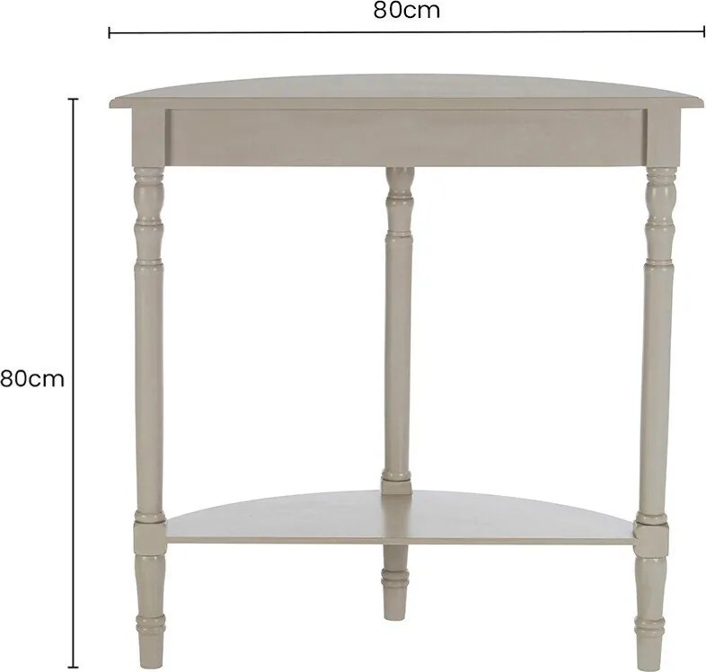 Сива конзолна маса от масивен бор 30x80 cm Heritage – Premier Housewares