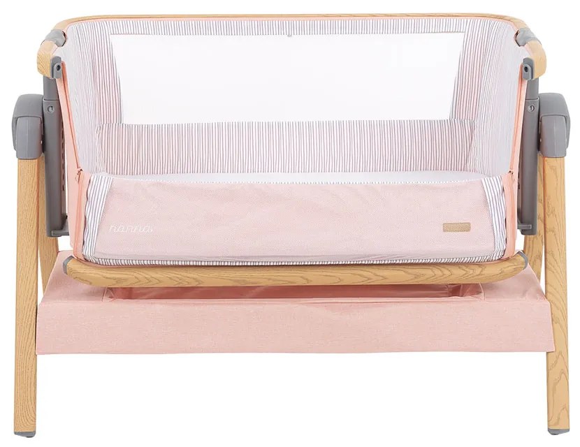 KIKKA BOO Мини кошара - кошче с дървена рамка NANNA PINK WOOD