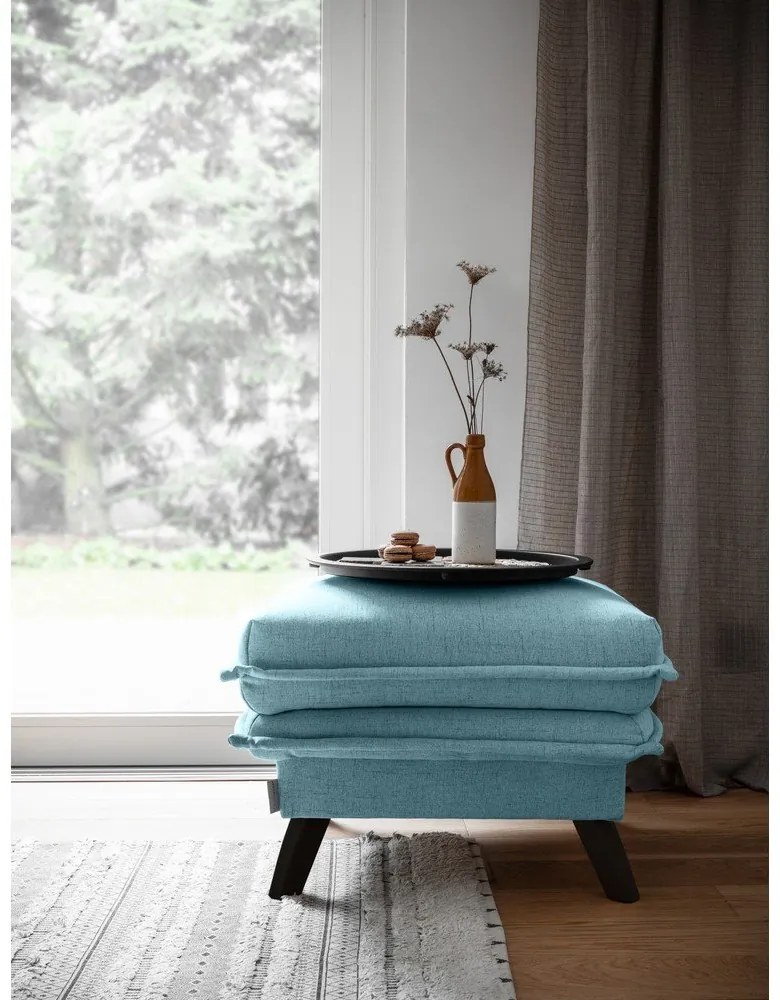 Светлосиня табуретка за крака Charming Charlie - Miuform