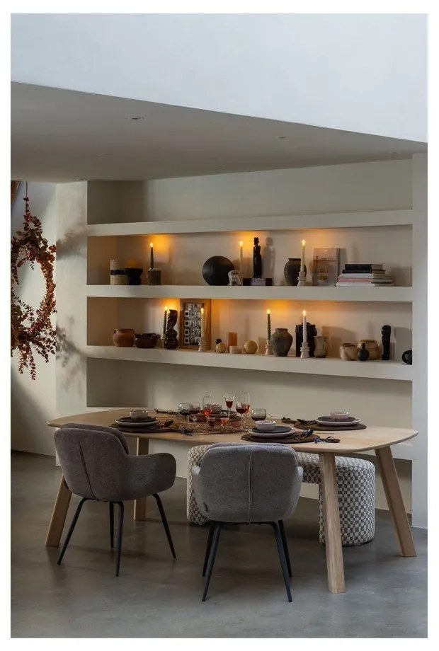 Трапезна маса от масивен дъб 100x220 cm Tablo – WOOOD