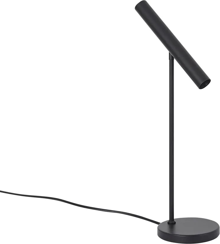 Модерна настолна лампа черна с LED и димер с докосване - Neva