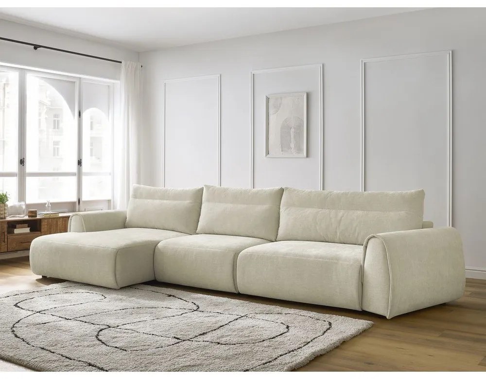 Бежов ъглов диван Aden – Bobochic Paris