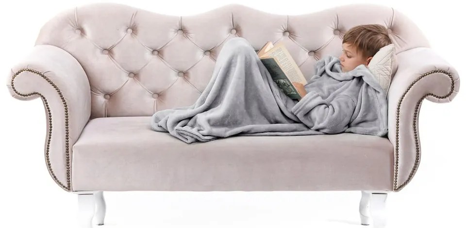 Сиво детско одеяло с ръкави Lazykids Lazy Kids - DecoKing