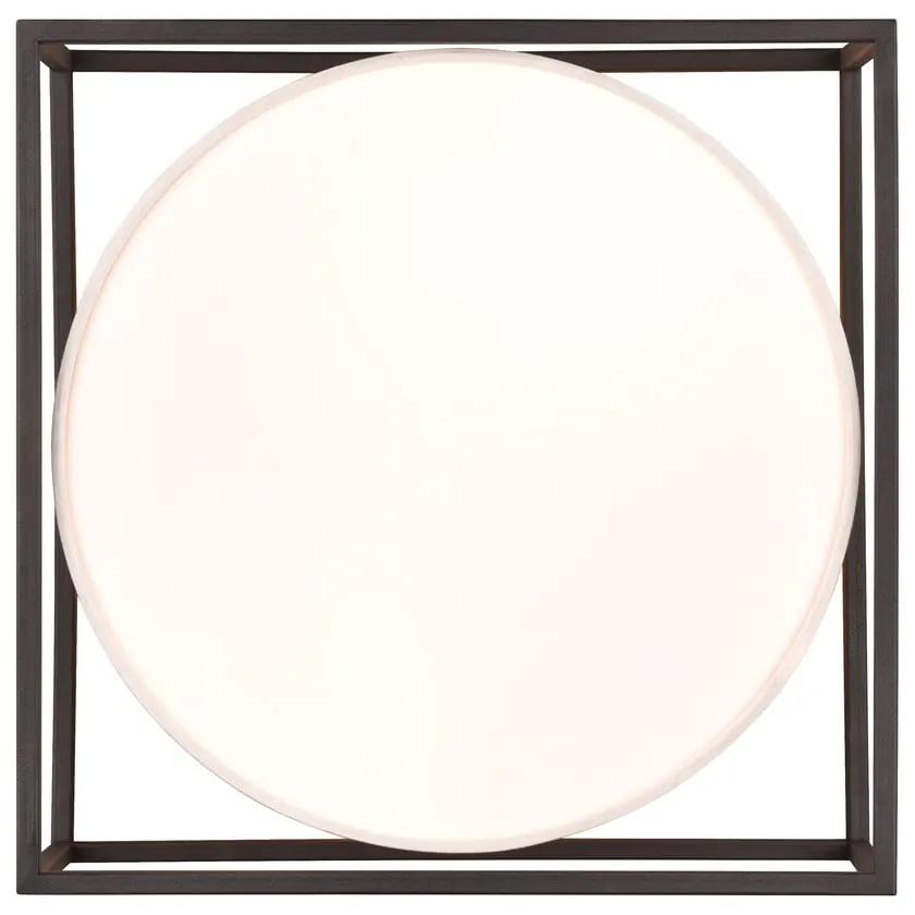 Лампа за таван в матово черно и бежово 30x30 cm Ross - Trio