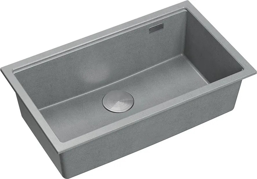 гранитна мивка Logan 110 Grey Metallic