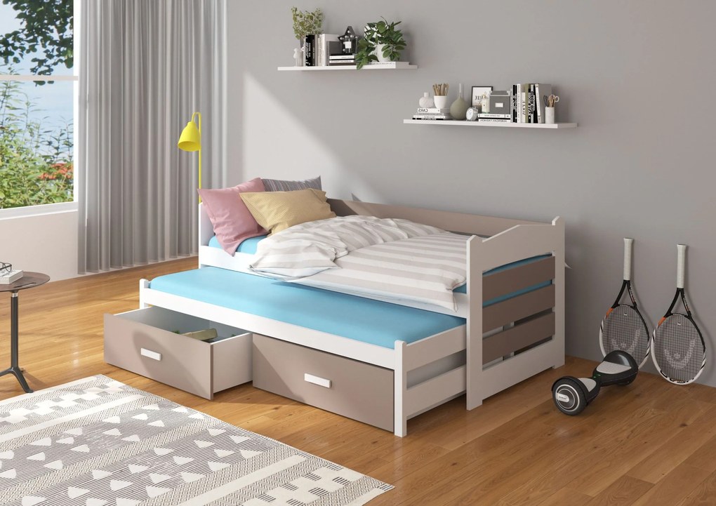 Бебешко легло Camaro-180 x 80-Without protector-Fusiko anoixto-White