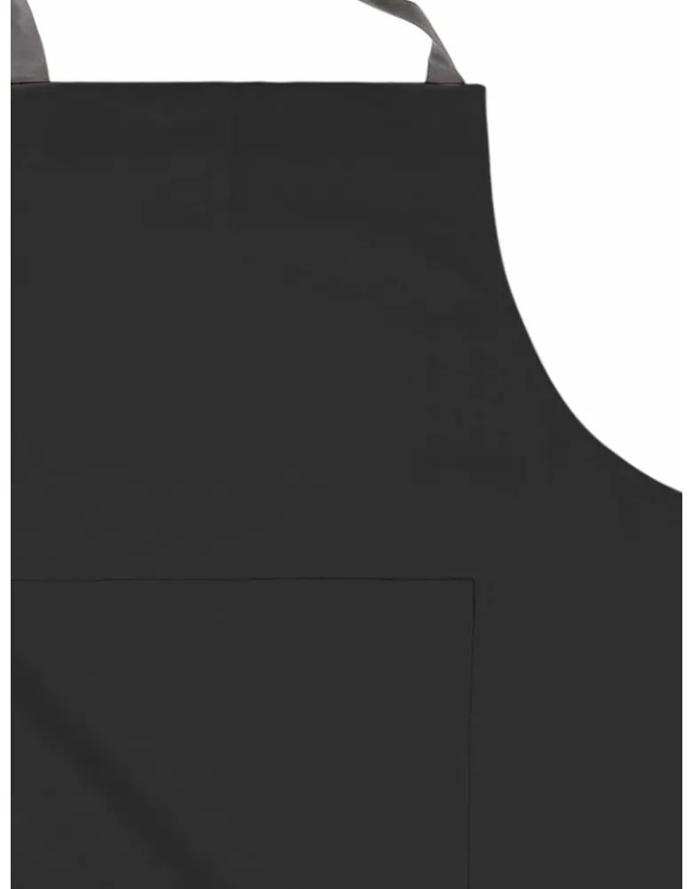 Черна памучна кухненска престилка - Tiseco Home Studio