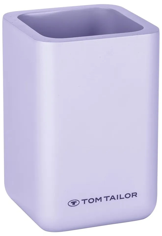 Лилава чаша за четки за зъби от полиресин Tom Tailor T-Rounded – Wenko