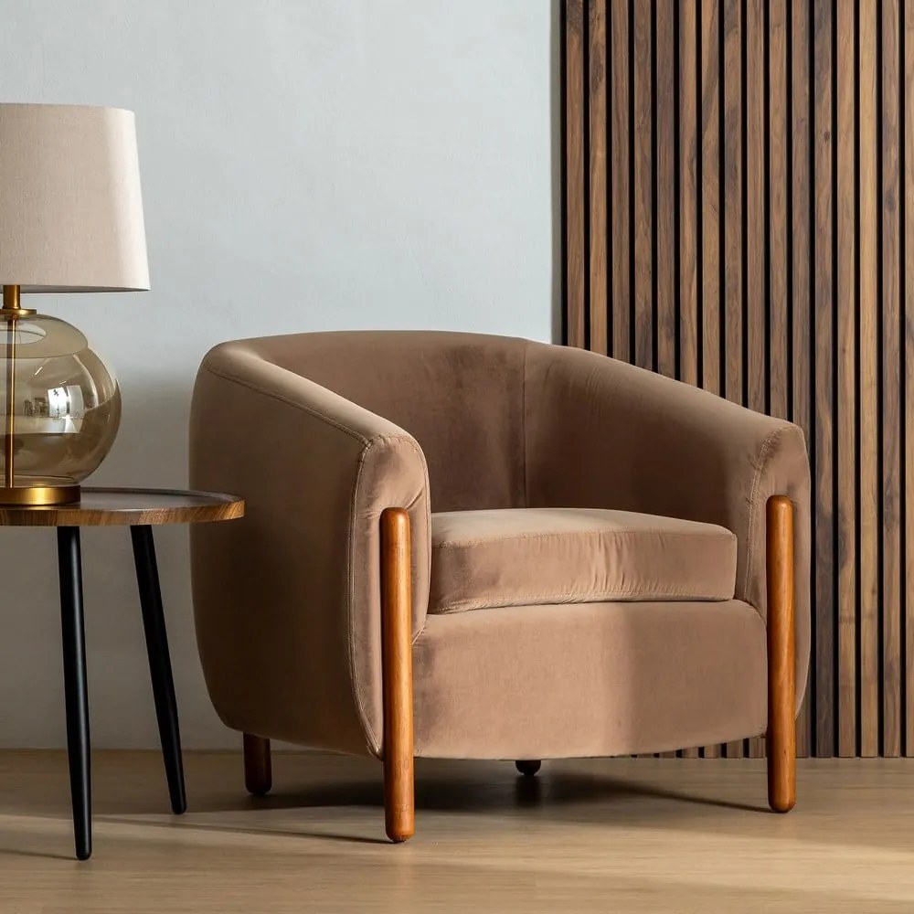 Светлокафяво кресло – Ixia