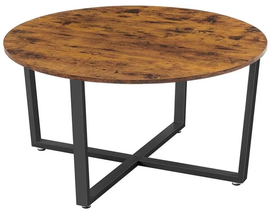 Холна маса ELDUR кафява/черна