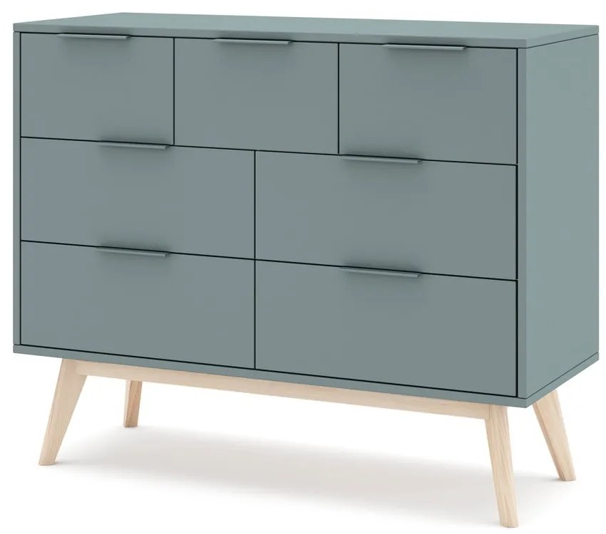 Скрин сиво-зелен 120x83x40 cm Pisco – Marckeric