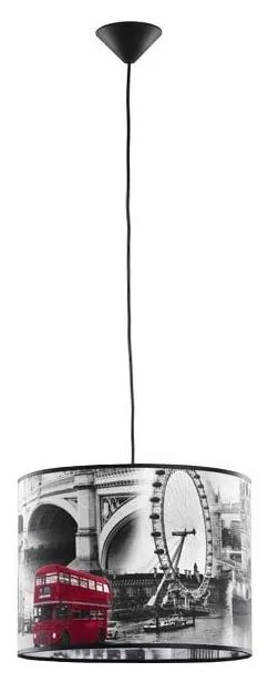 Пендел LONDON 1xE27/15W/230V сив