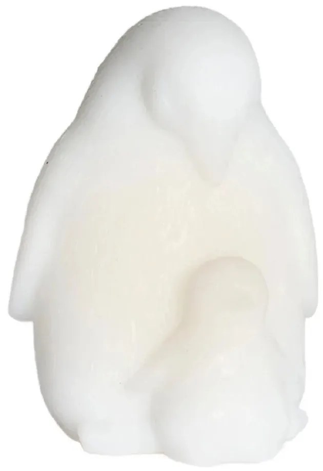 Бяла светлинна декорация на батерии ø 9 cm Penguin – Sirius