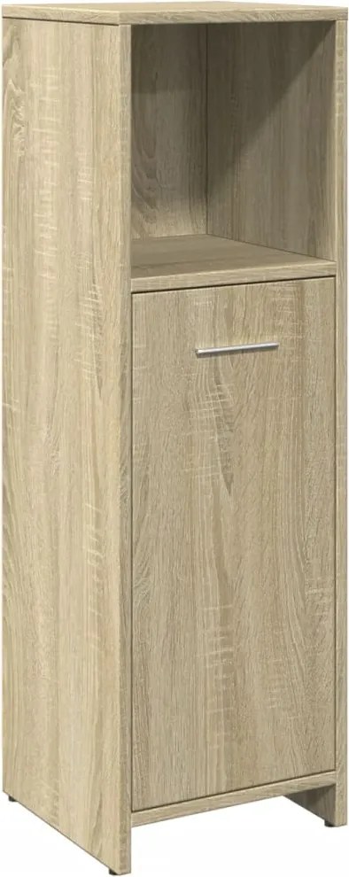 849601 vidaXL Шкаф за баня, дъб сонома, 30x30x95 см, инженерно дърво