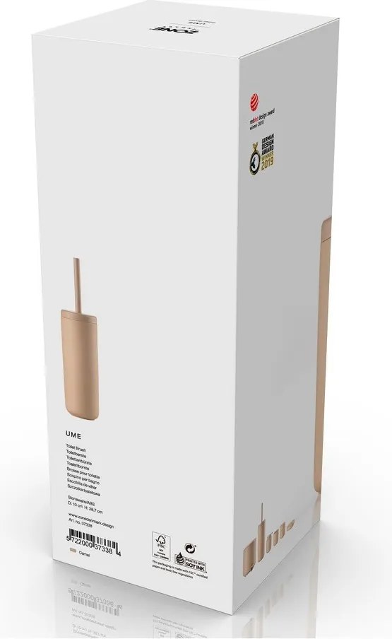 Бежова глинена четка за тоалетна Ume – Zone