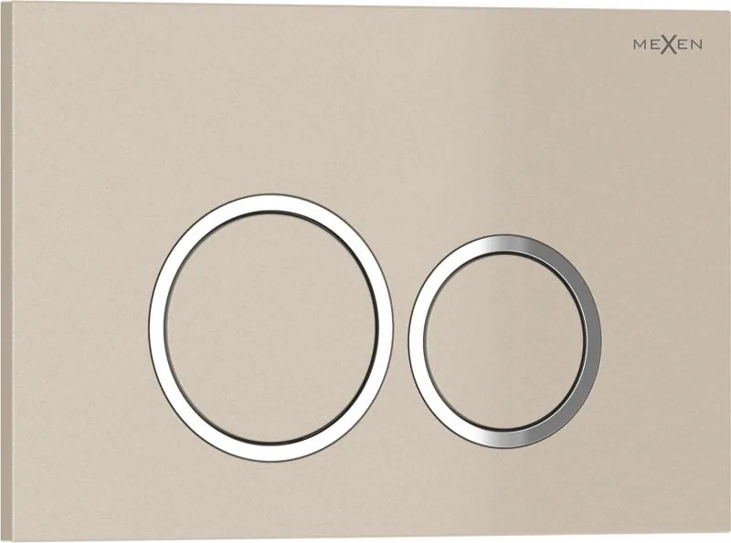 Mexen Tex 01 бутон за промиване, бежов - 6101-07