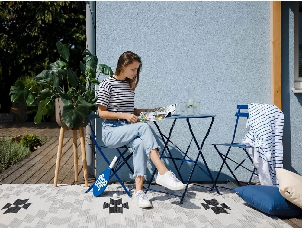 Тъмносин комплект градински мебели Retro - Bonami Essentials