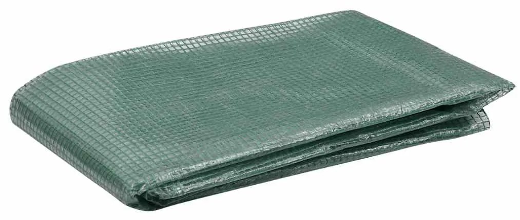 316452 vidaXL Резервно покривало за парник (0,5 м²) 50x100x190 см зелено