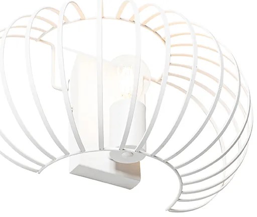 Дизайнерски стенен аплик бял 39 см - Johanna